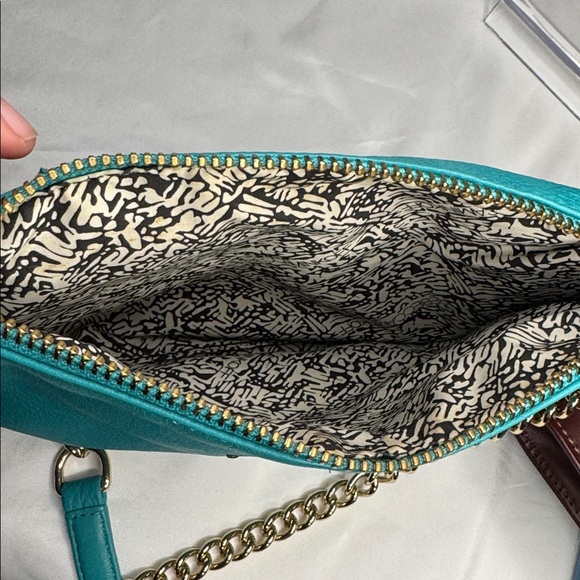 Rebecca Minkoff Aqua Crossbody Bag Gold Chain Strap - Picture 5 of 9